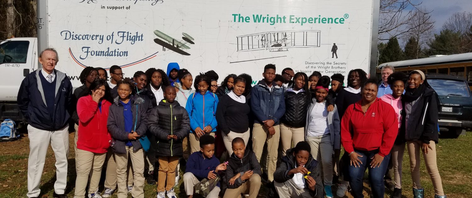McKinley middle school students visit The Wright Experience in Warrenton, VA