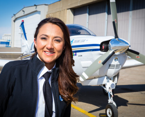 Shaesta Waiz, the first female pilot from Afghanistan and youngest female to fly solo around the world in a single engine airplane