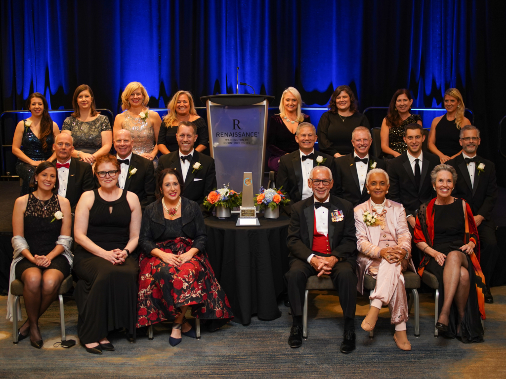 Aero Club Board of Governors with the Wright Trophy recipient, Major General Charlie Bolden and his wife, Alexis Walker