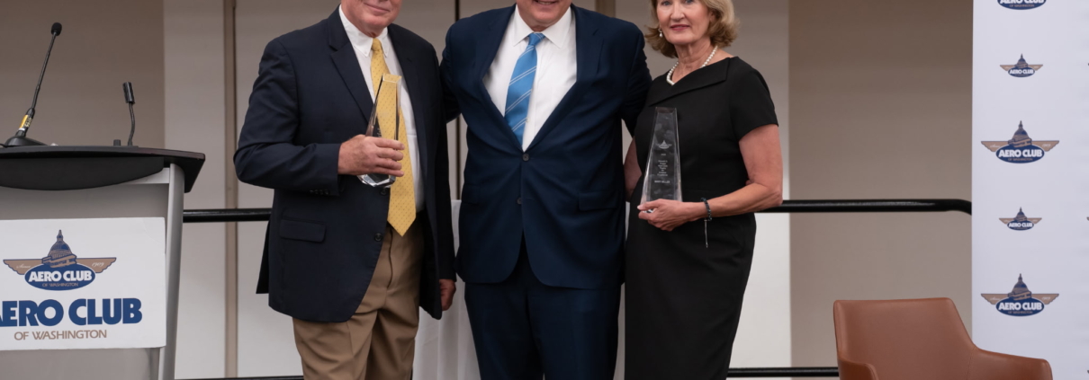 Pete Bunce and Mary Miller, 2025 Donald D. Engen Aero Club Trophy for Aviation Excellence Recipients