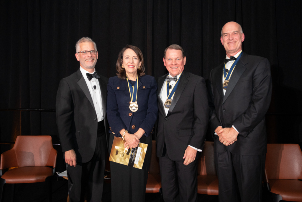 The primary authors of the FAA Reauthorization Act of 2024 – Congressman Sam Graves, Congressman Rick Larsen, Senator Maria Cantwell, and Senator Ted Cruz