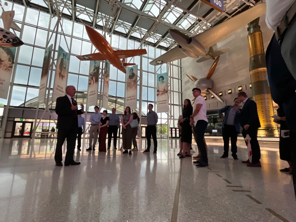 Young professionals at a Runway Program event