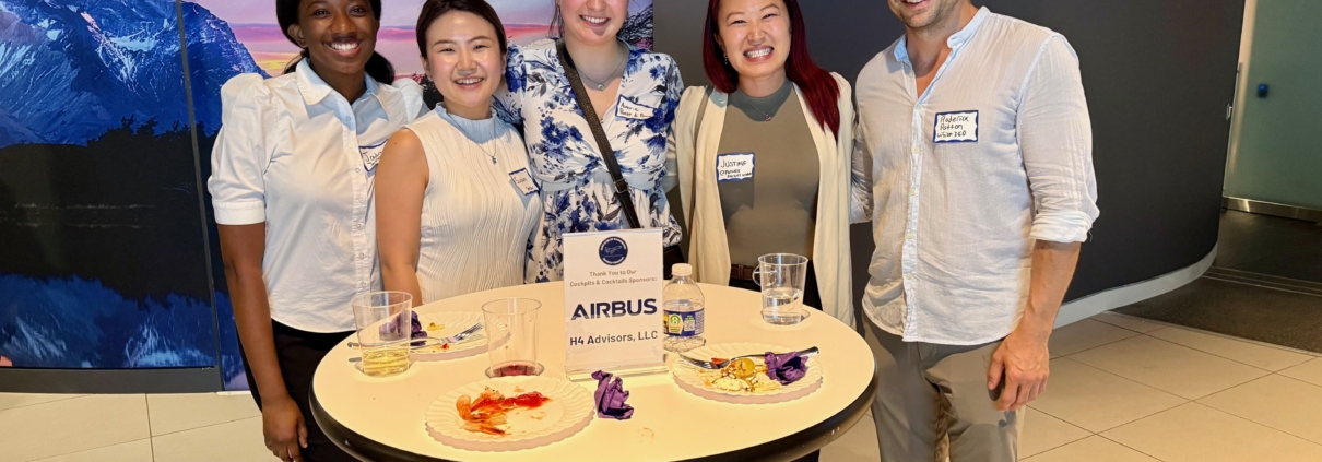 Young professionals at a Runway Program event