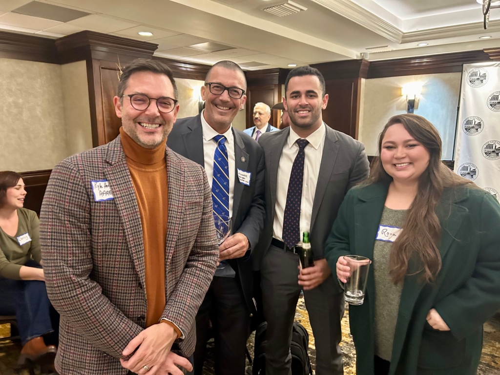 Members at a luncheon